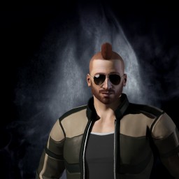 Java Man portrait