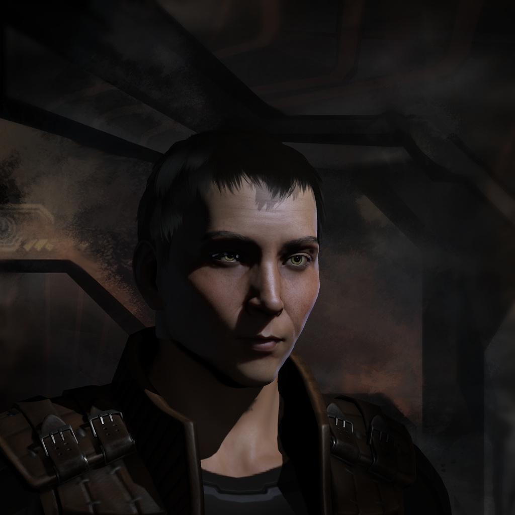 Whacked viper portrait