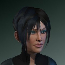 Blue Mamba portrait
