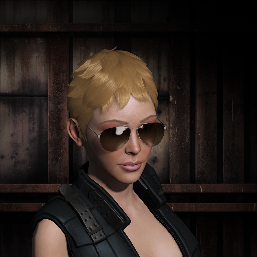 Lady sunset
