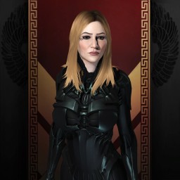 Black Christmas portrait