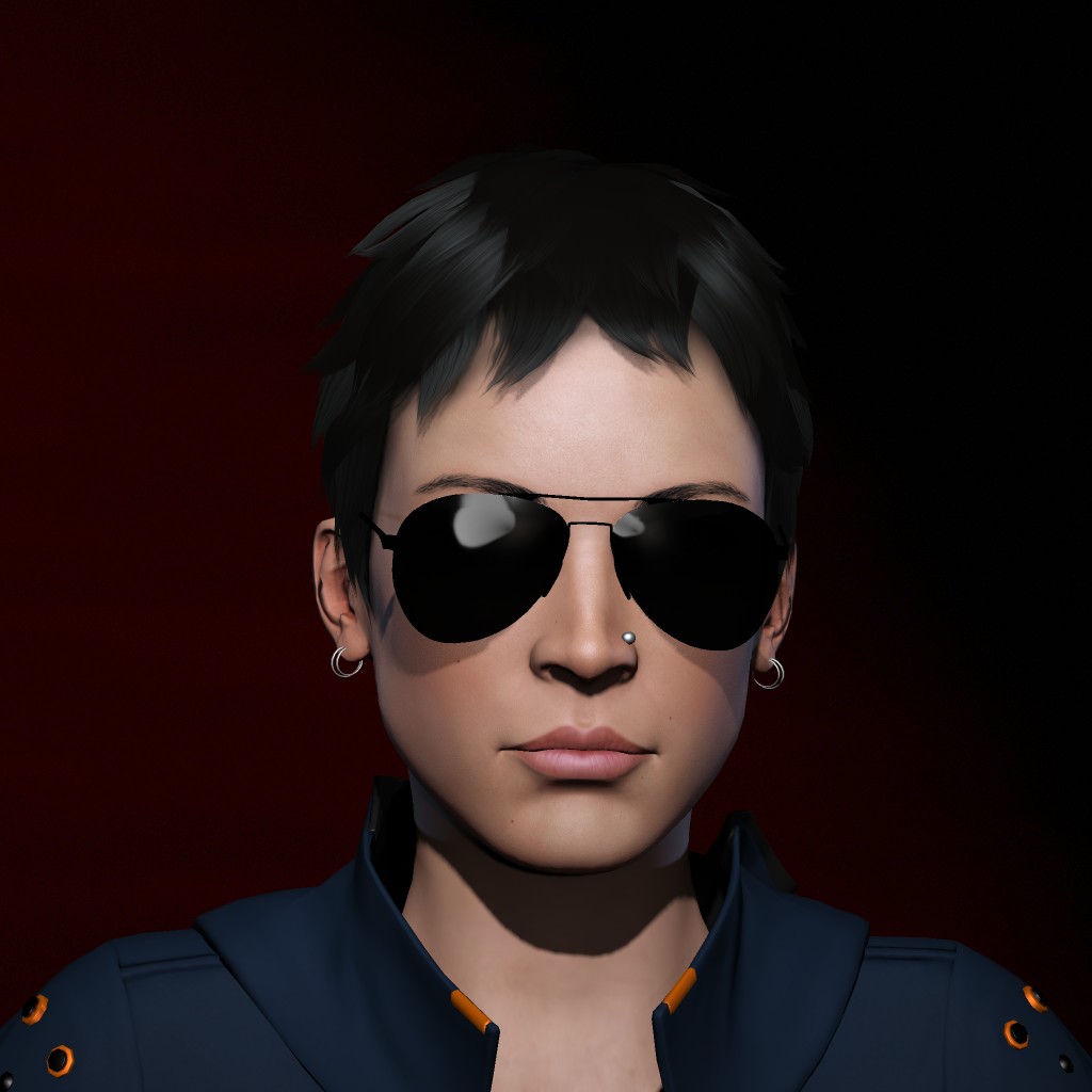 Blue Izus portrait