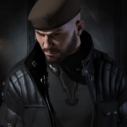 Thick and hard portrait