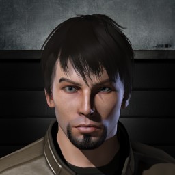 Number nine man portrait