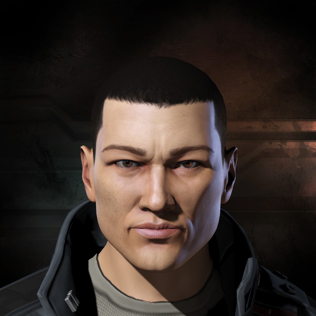 Decling portrait