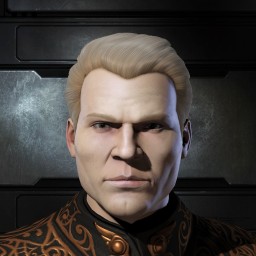 corp holding char portrait