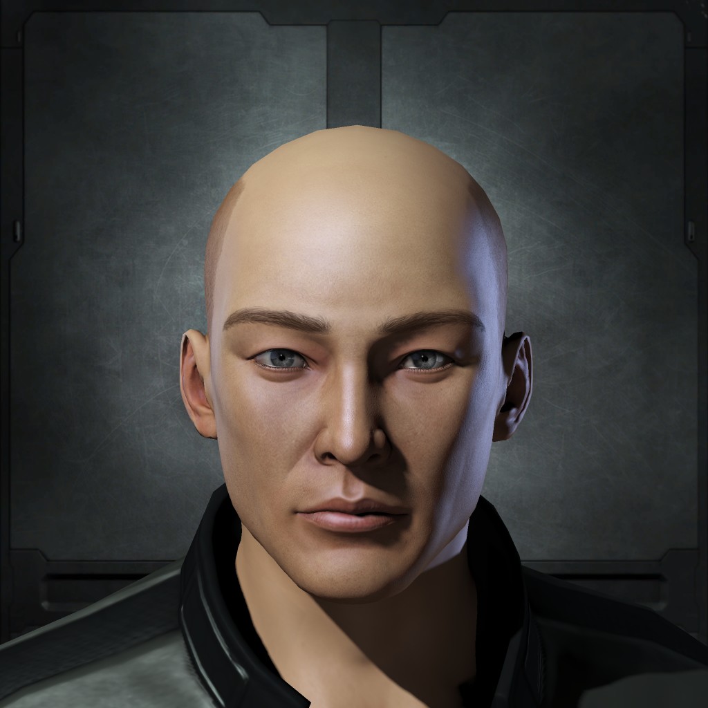 Bald Asian Man