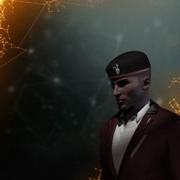 Smoke and sky portrait