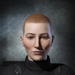 Bald W0man portrait
