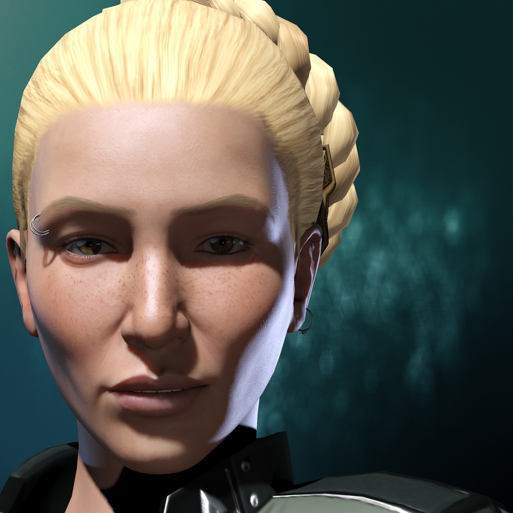 beth flamed portrait