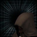Mysterious hooded man