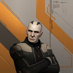 Siniy kit portrait