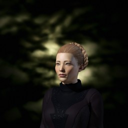 black polylepis portrait