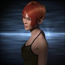 Raudonplauke portrait