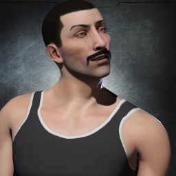mercury glitter portrait