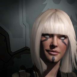 White Eyes Shadows portrait