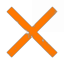 Orange cross by Startrade