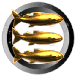 Three fish on dish