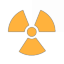 Radiation hazard warning sign