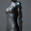 Women's 'Vise' Cybernetic Arm (blue and black ringed left) icon