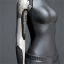 Women's 'Vise' Cybernetic Arm (white and gray ringed right) icon