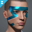 Women's 'Domino Turquoise' Facial Augmentation icon