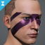 Men's 'Amaranthine Divide' Facial Augmentation icon